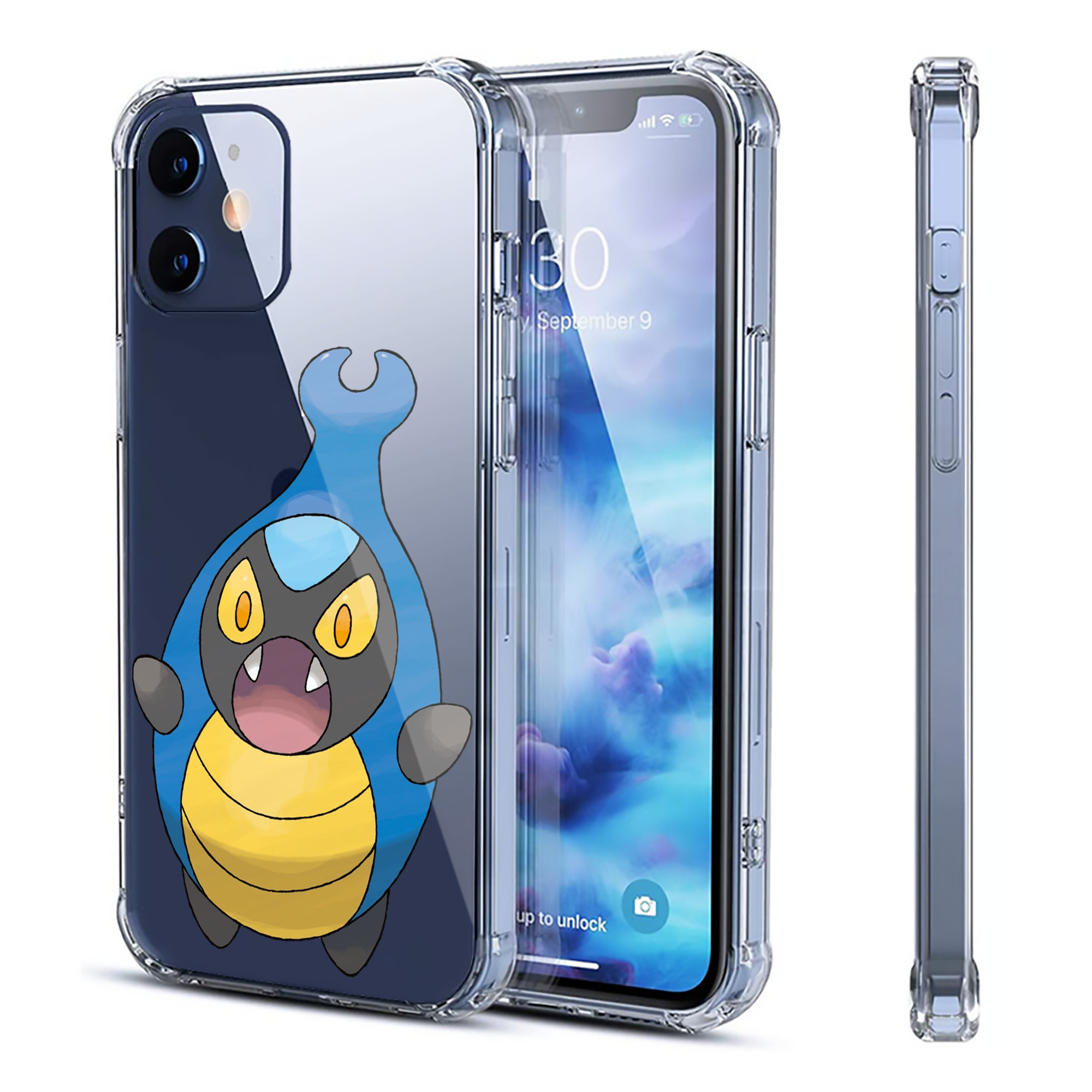 （画像用） ポケットモンスター Pokémon 【iPhone 12シリーズ対応】透明スマホケース（クリアソフトケース）